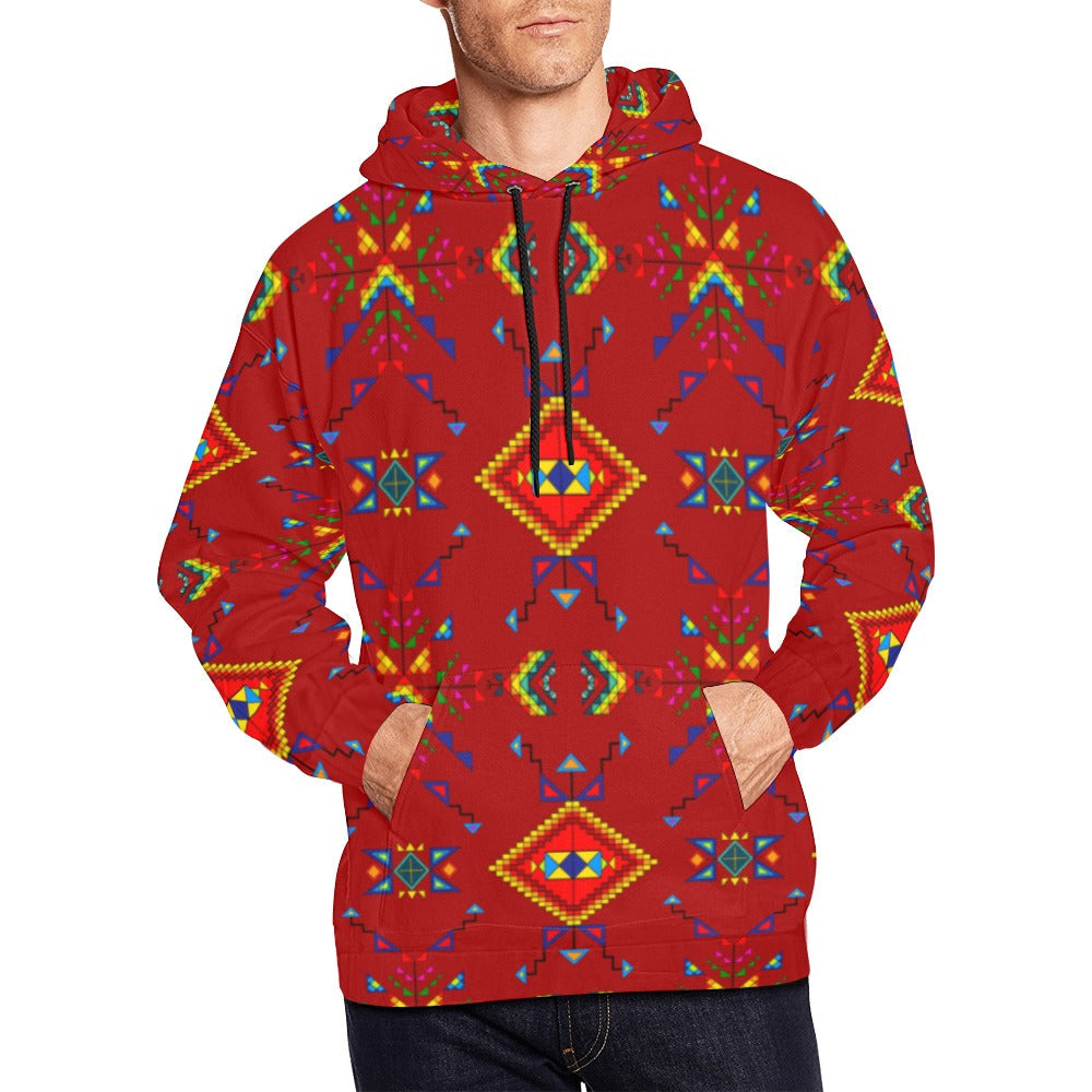 Buffalo Jump Red Hoodie for Men