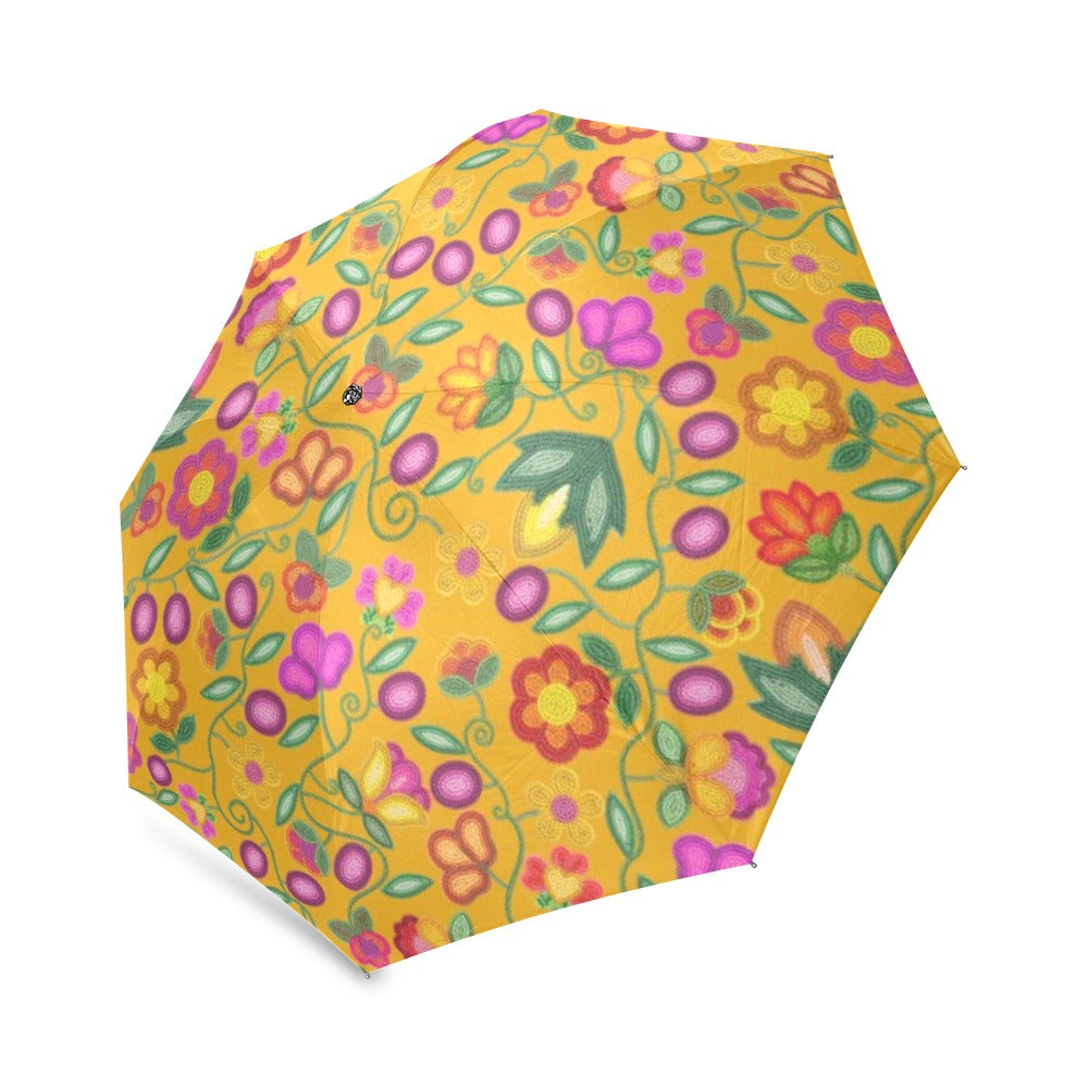 Boreal Bounty Yellow Foldable Umbrella