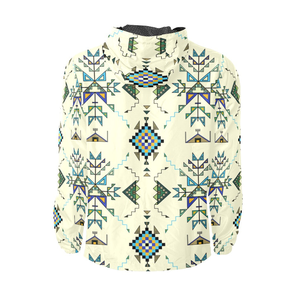 Bear Shield Cream Men's Windbreaker