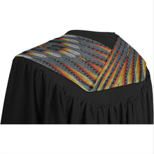 Load image into Gallery viewer, Fire Feather Grey Graduation Stole
