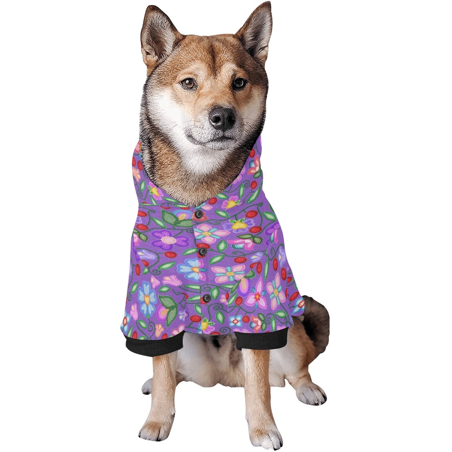 Petal Harmony Lavender Pet Hoodie