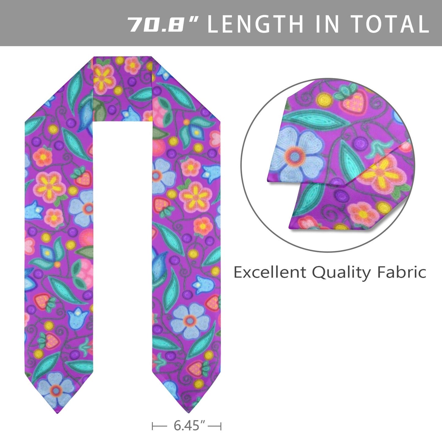 Sweet Offering Purple Graduation Stole