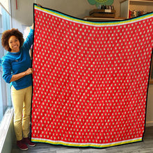 Load image into Gallery viewer, Elk Teeth on Red Lightweight Quilt
