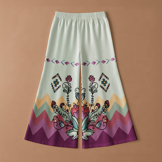 Sunset Berry Bloom Ribbon Pant