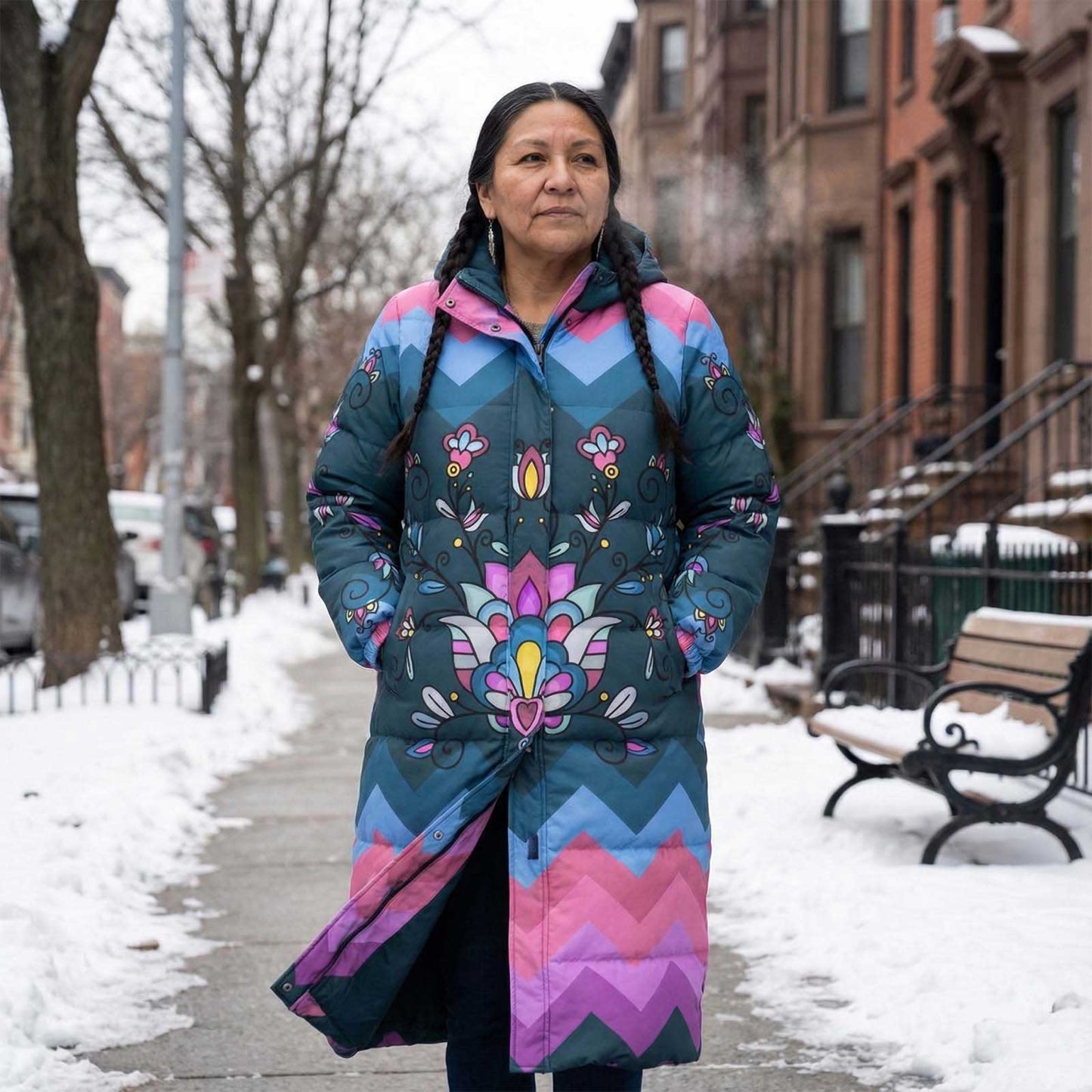 Autumn Bundle Blessing Unisex Long Down Jacket