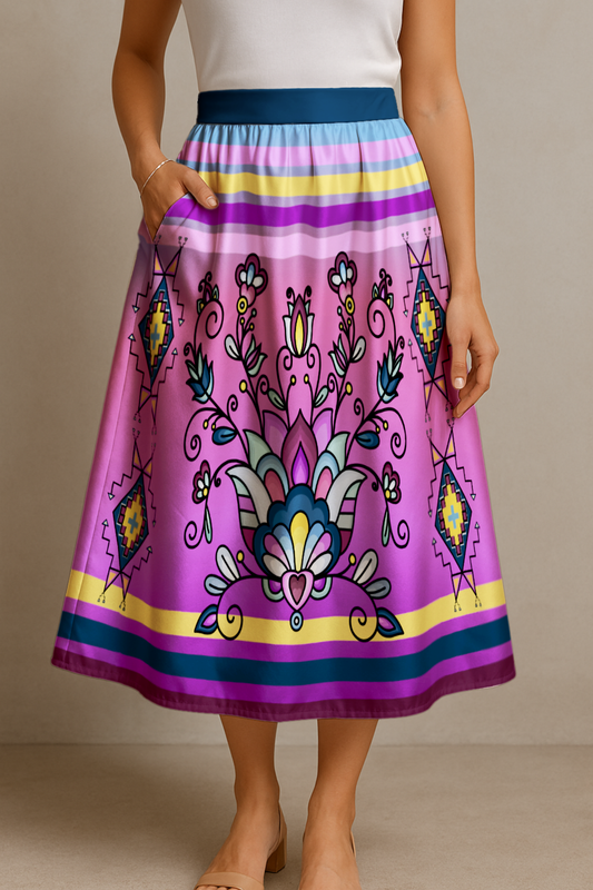 Autumn Bundle Blessing Luxe Midi Skirt