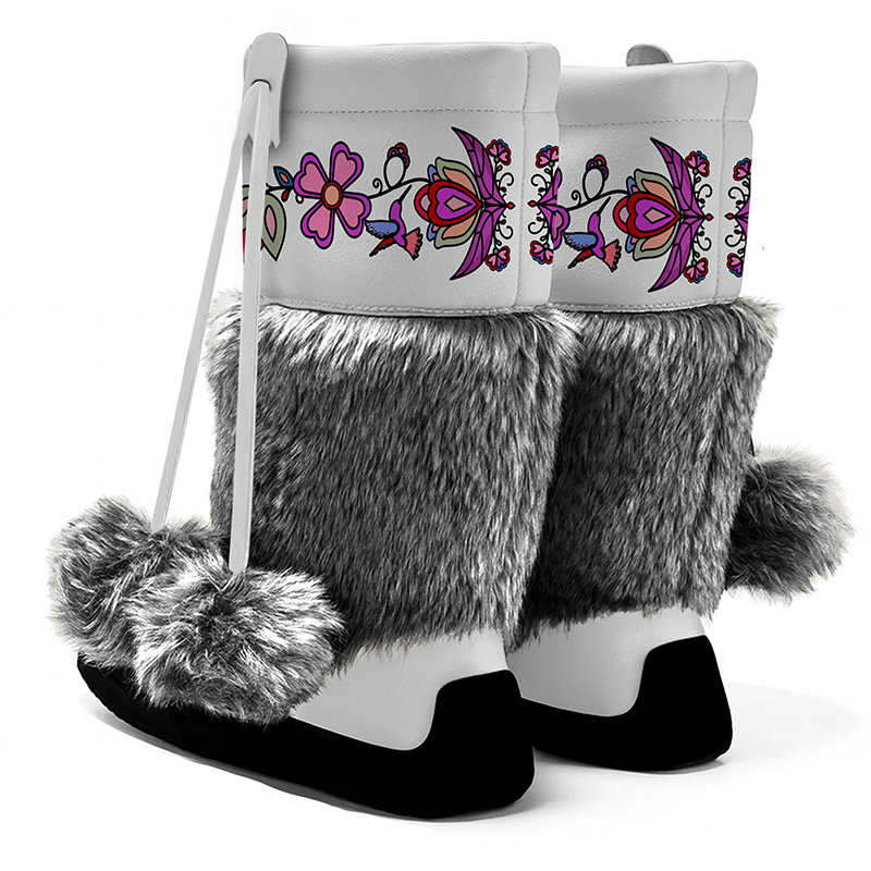 Frosted Leaf Spirit Real Leather MocLux Calf with Fur