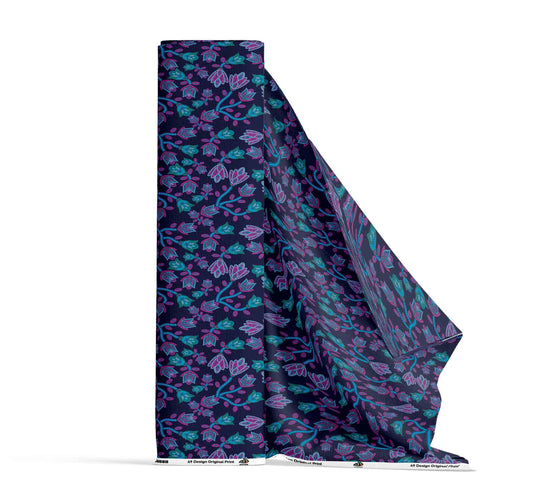 Beaded Blue Nouveau Fabric