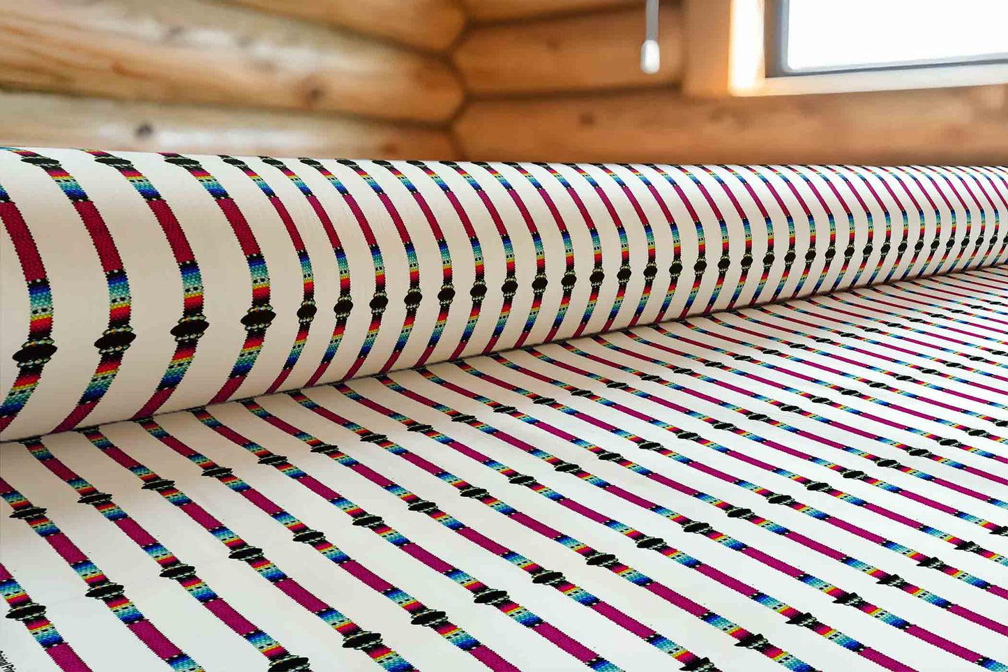 Beaded Rope White Fabric