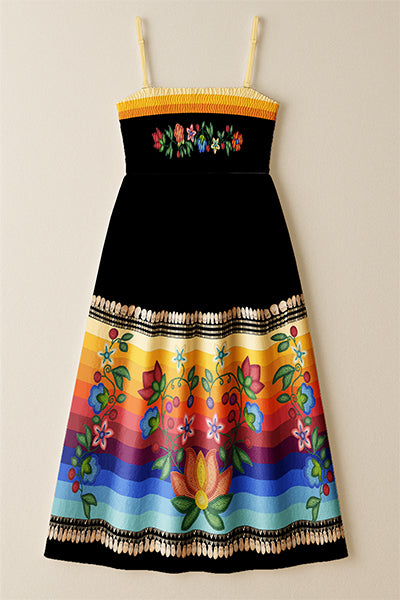 Beaded Offering Smock Top Dress