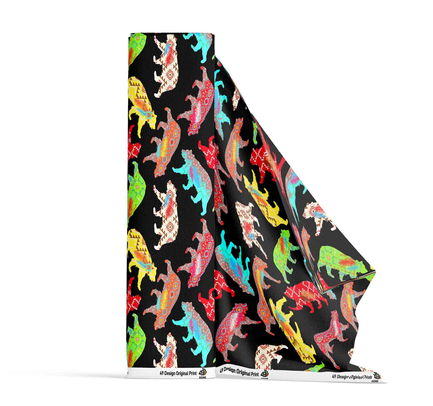 Powwow Animals Fabric