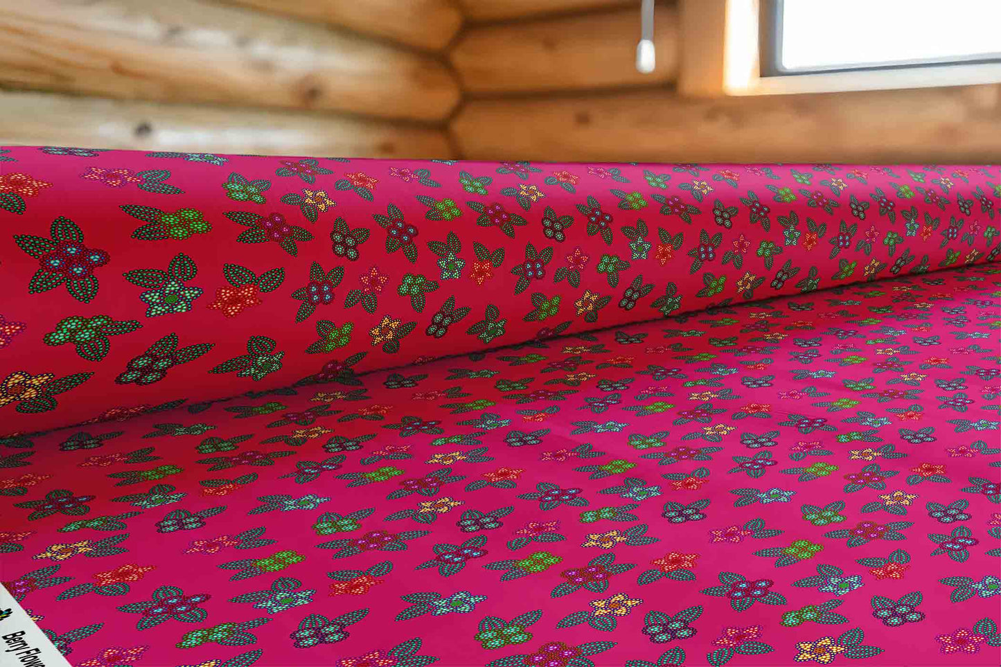 Berry Flowers Fabric