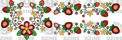 Berry Garden Beadwork Style Set