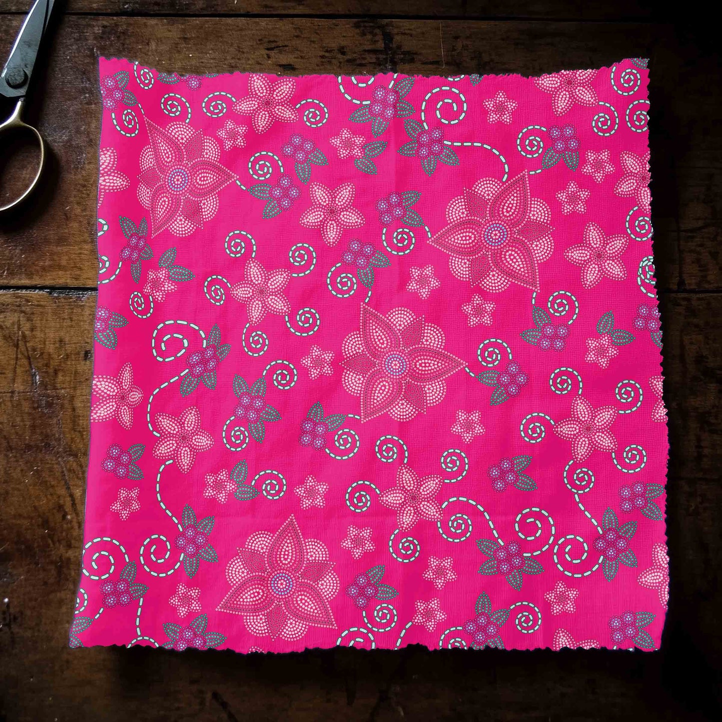 Berry Picking Pink Fabric