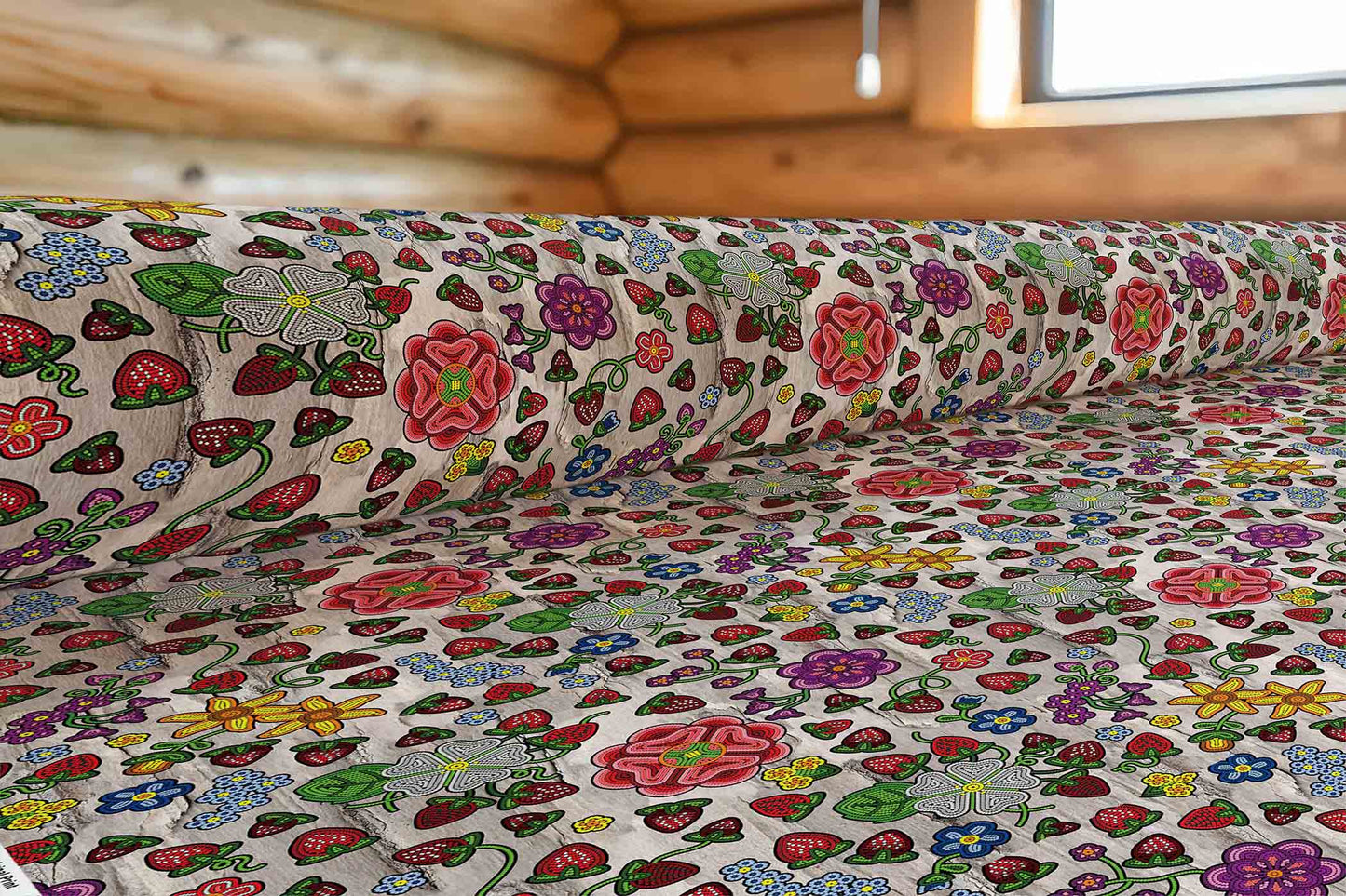 Berry Pop Bright Birch Fabric