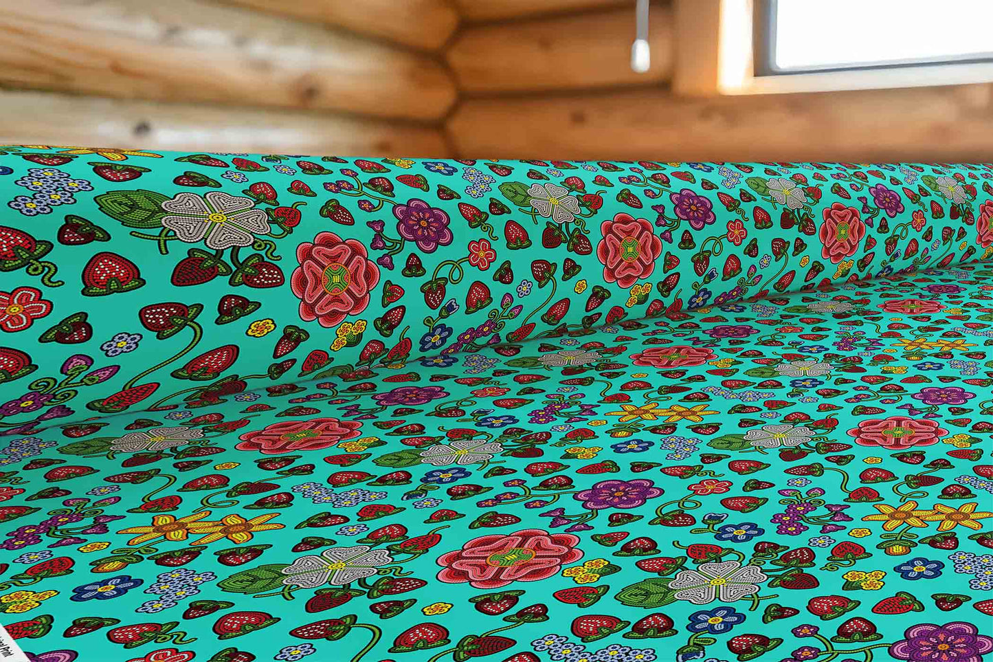 Berry Pop Turquoise Fabric