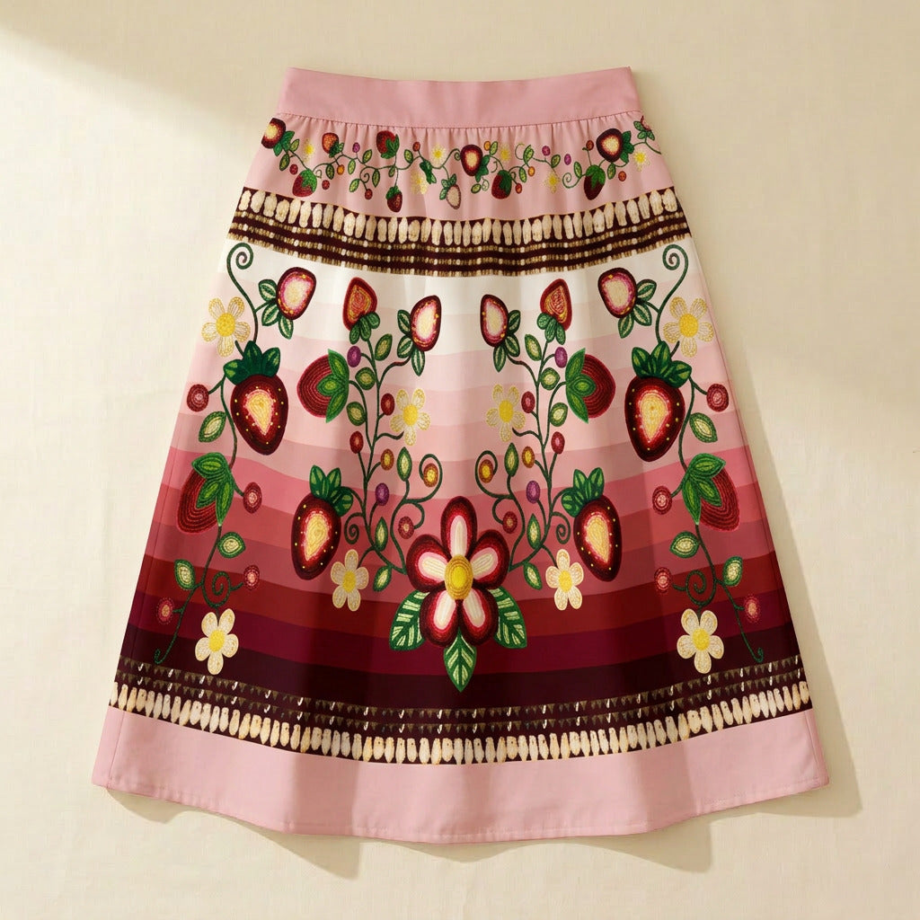 Berry Rites Midi Skirt