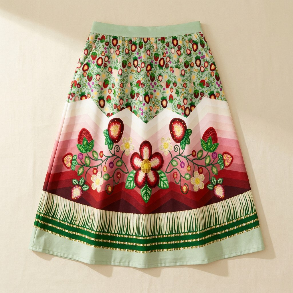 Berry Rites Midi Skirt