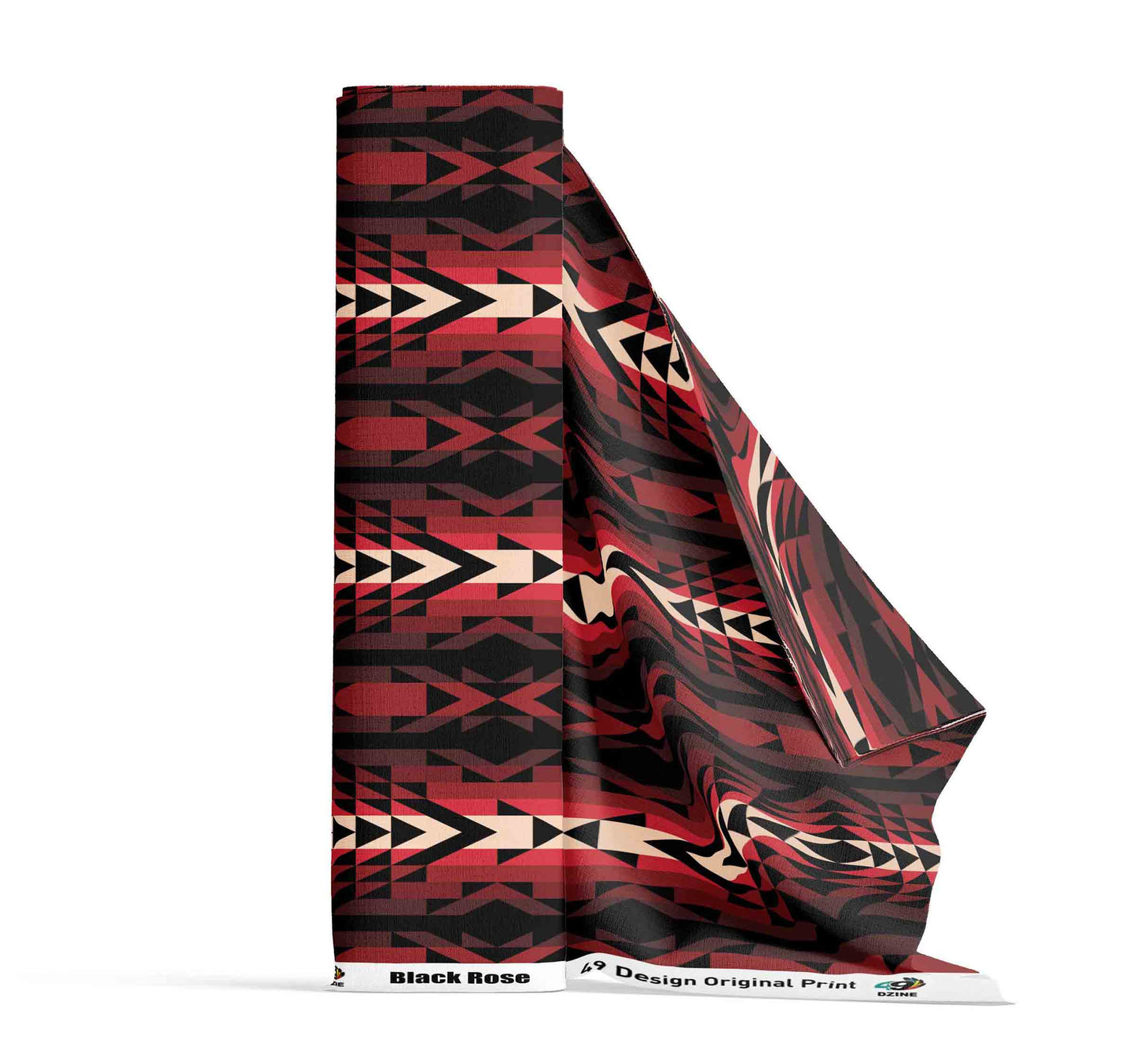 Black Rose Fabric