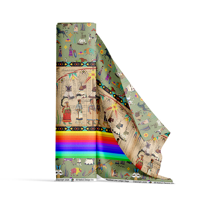 BlackFoot Line Sage Fabric