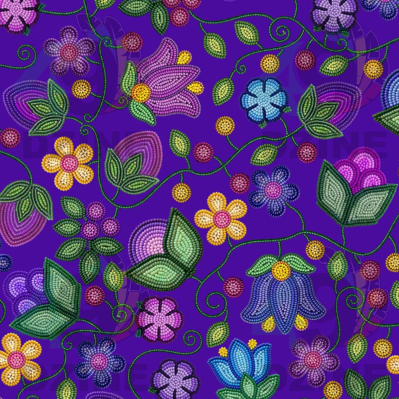 Bloom Uplift Indigo Fabric