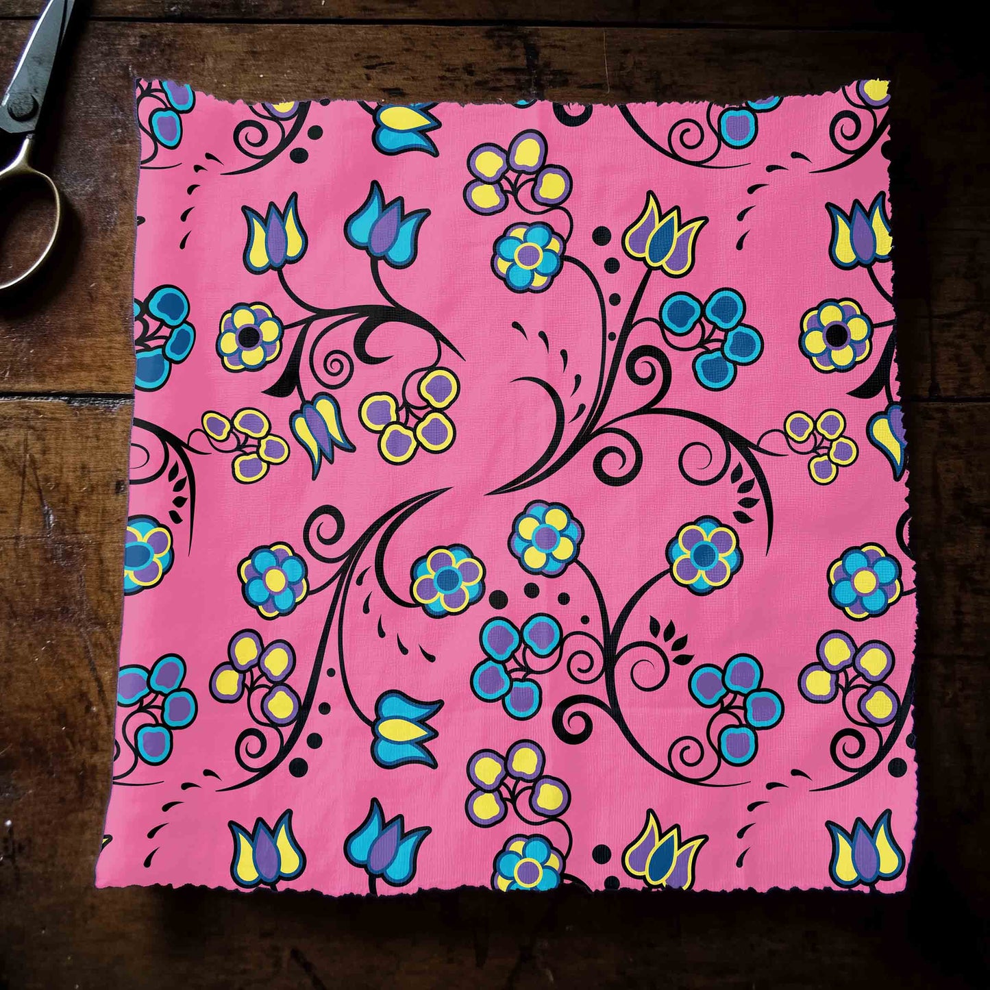 Blue Trio Bubblegum Fabric