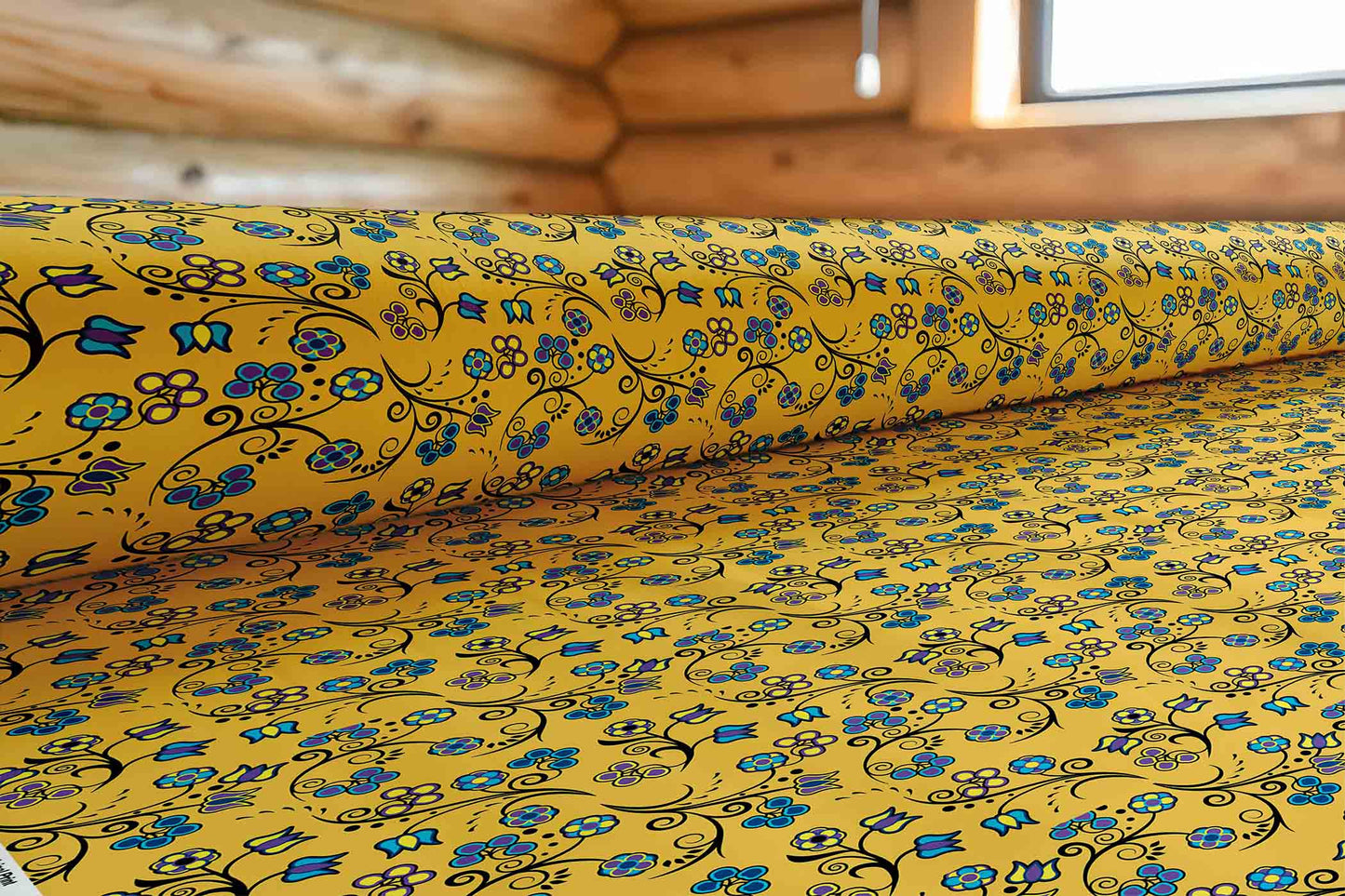 Blue Trio Tuscan Fabric