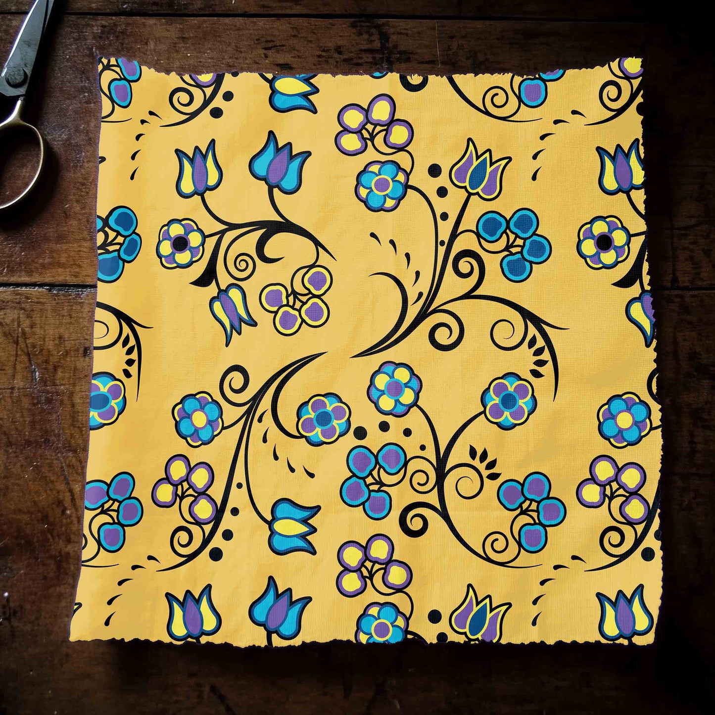 Blue Trio Tuscan Fabric