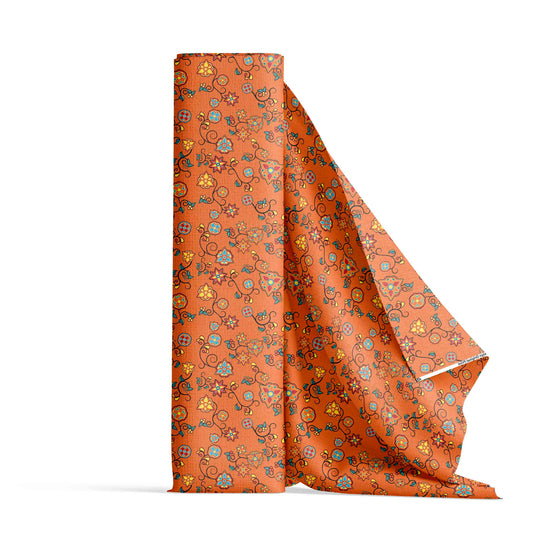 Fire Bloom Shade Orange Fabric