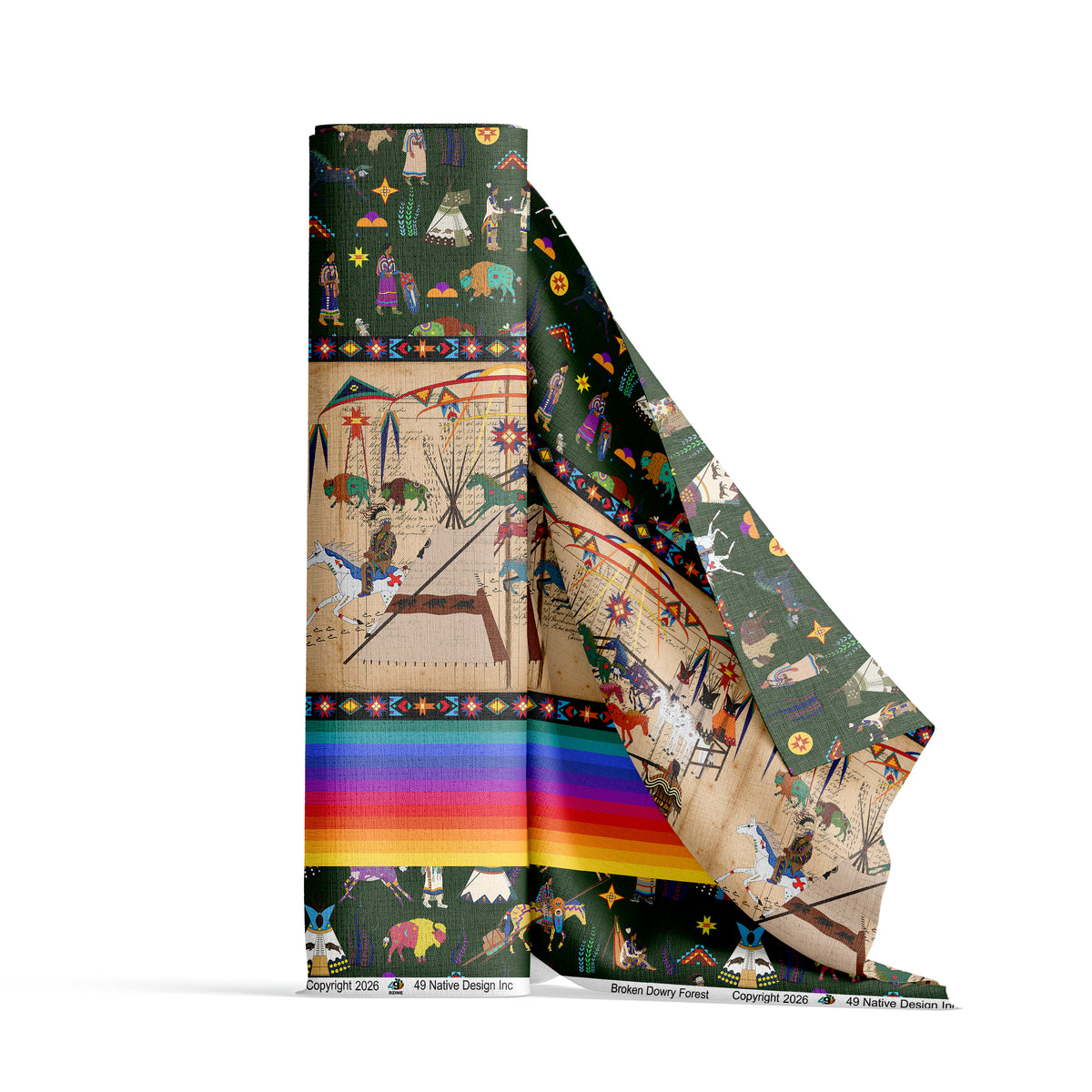 Broken Dowry Forest Fabric