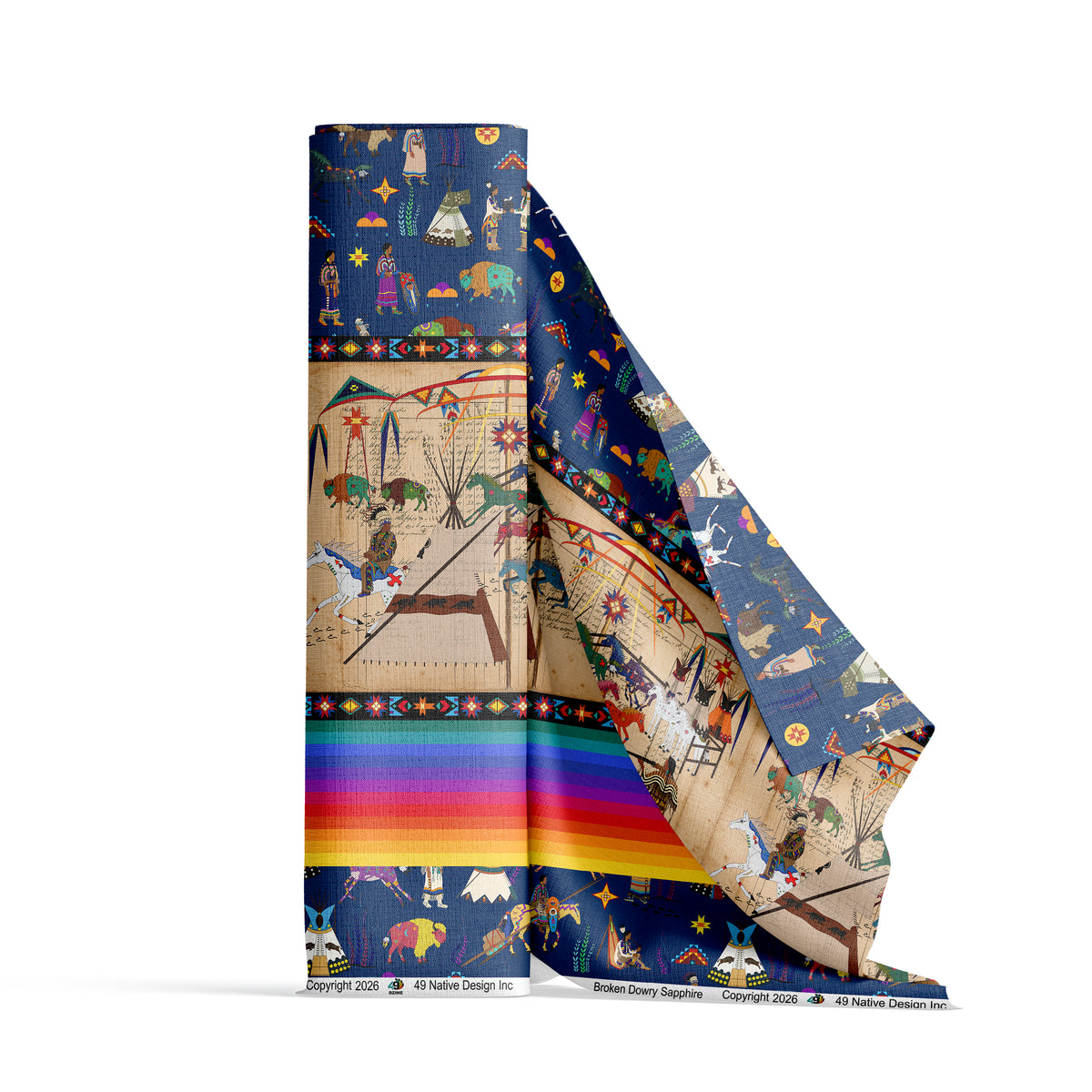 Broken Dowry Sapphire Fabric