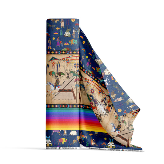 Broken Dowry Sapphire Fabric
