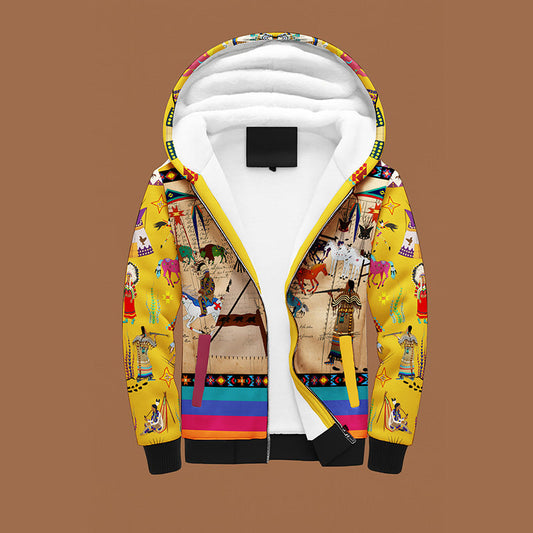 Broken Dowry Mustard Sherpa Hoodie