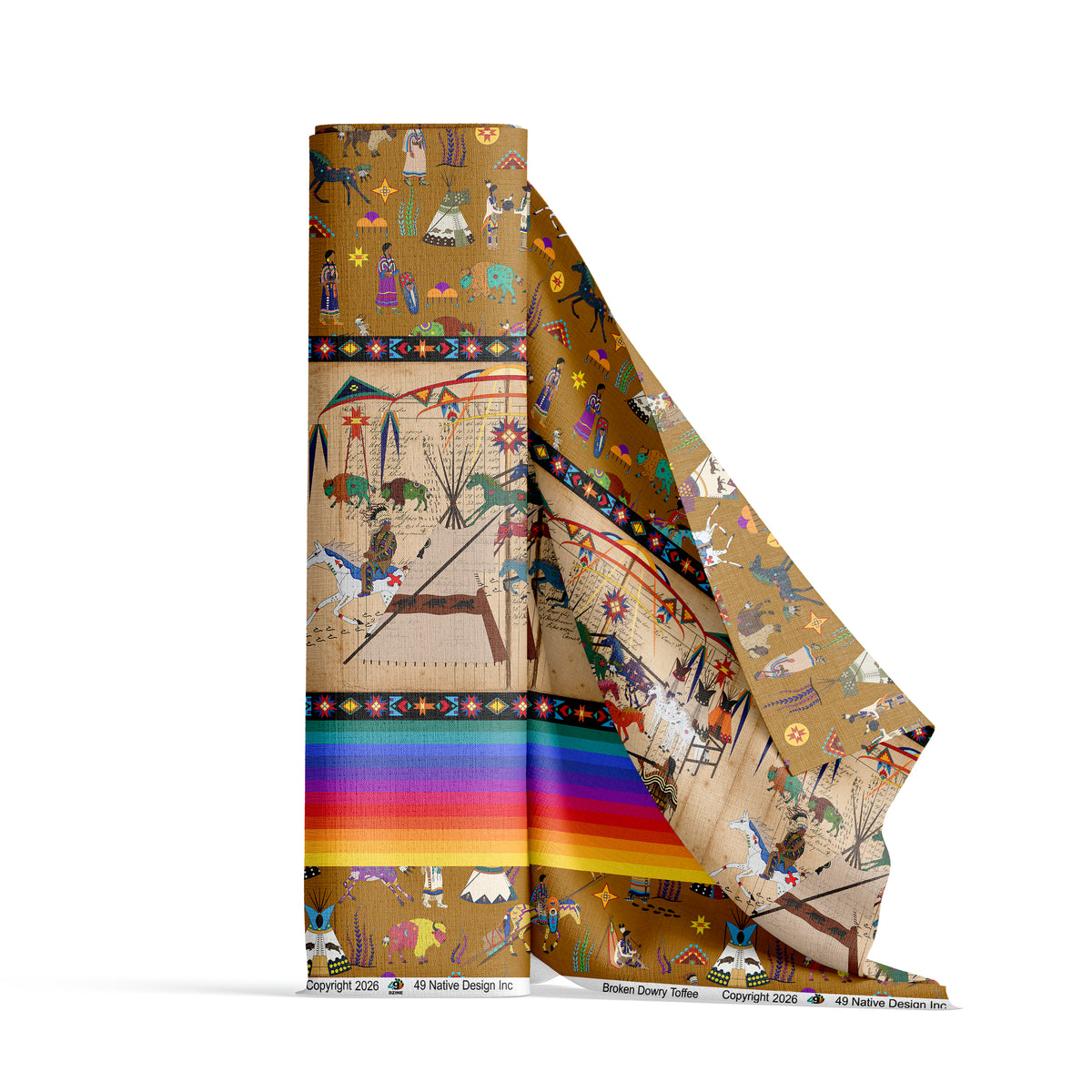 Broken Dowry Toffee Fabric