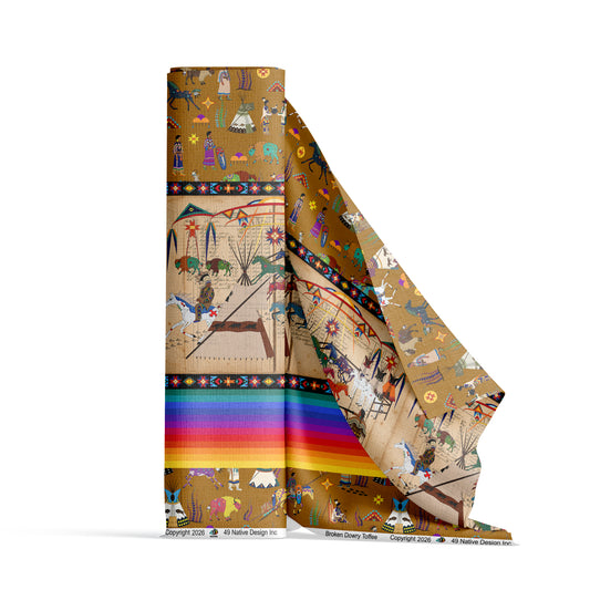 Broken Dowry Toffee Fabric