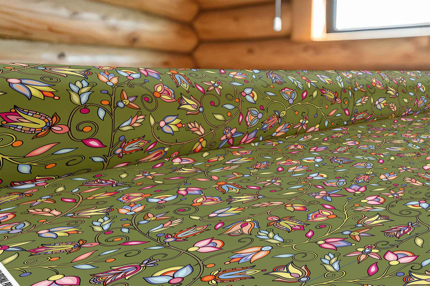 Buffalo Bloom Sage Fabric