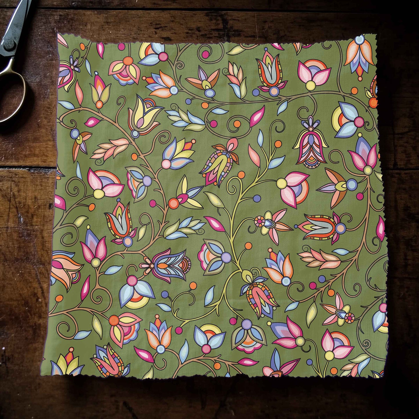 Buffalo Bloom Sage Fabric