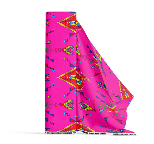 Buffalo Jump Pink Fabric