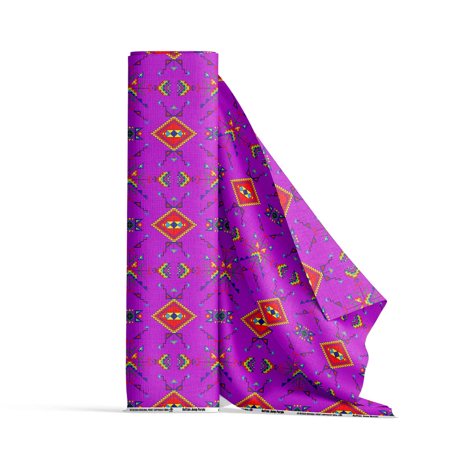 Buffalo Jump Purple Fabric