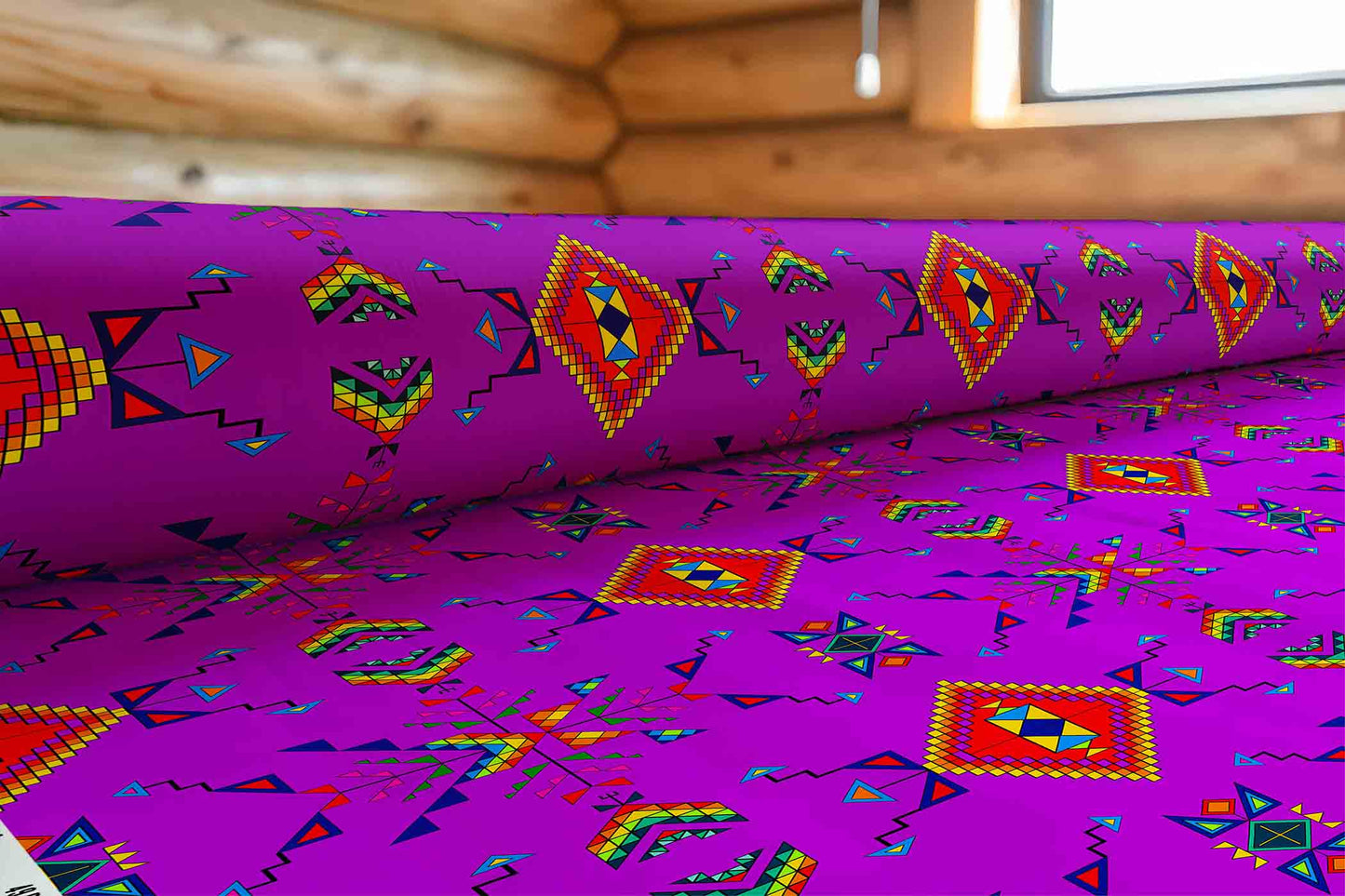 Buffalo Jump Purple Fabric