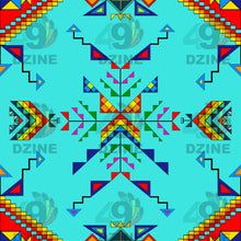 Load image into Gallery viewer, Buffalo Jump Turquoise Fabric
