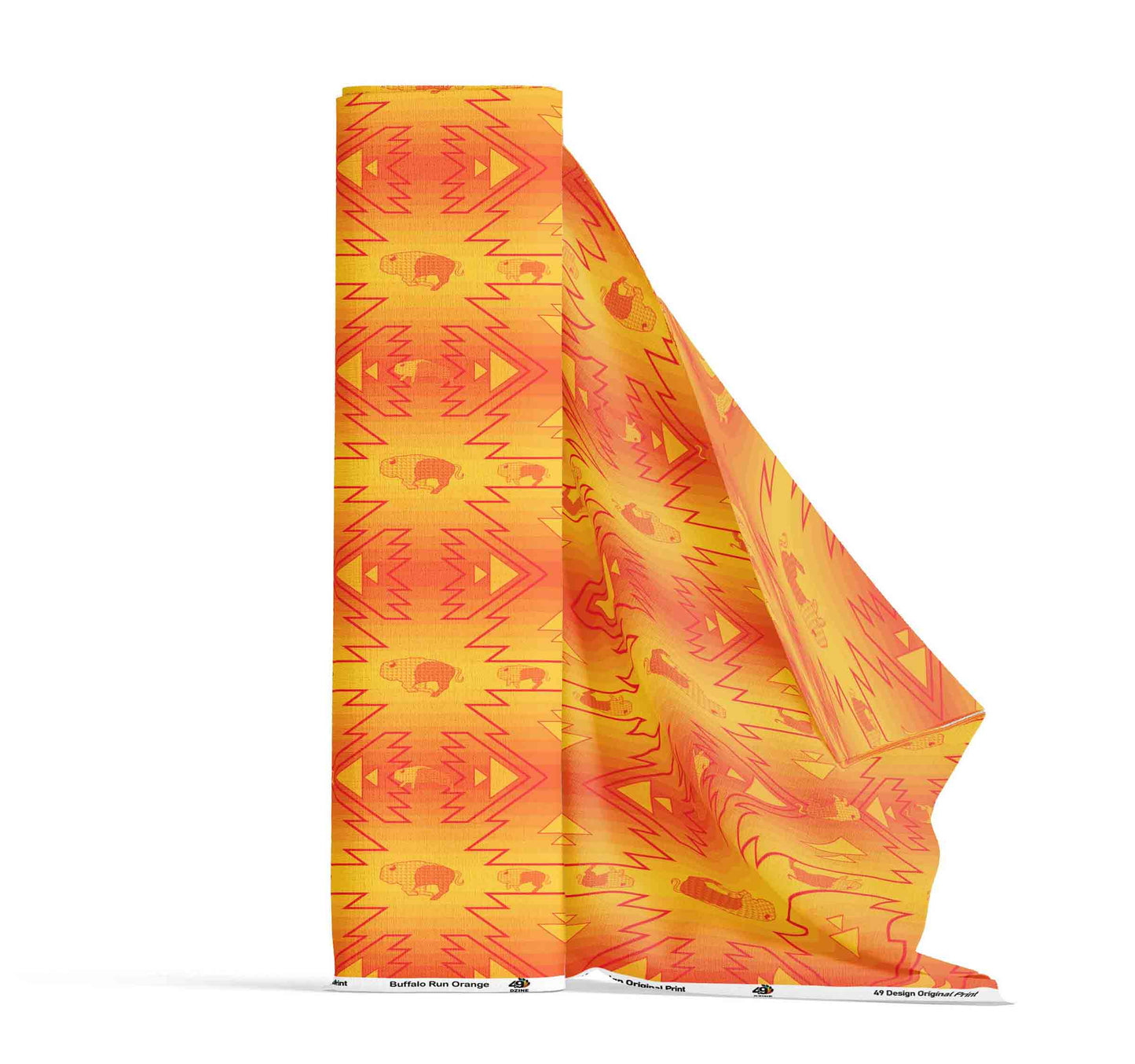 Buffalo Run Orange Fabric