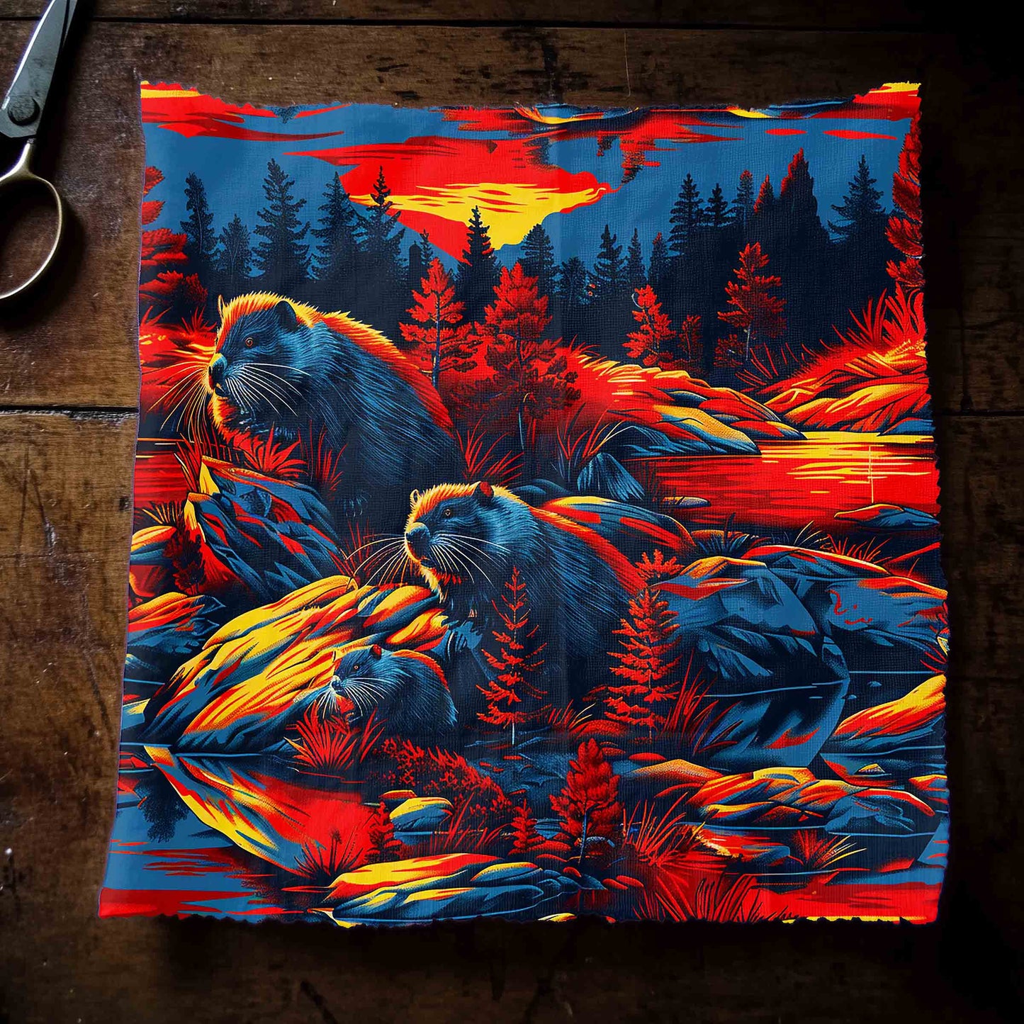 Bundle of Beavers Fabric