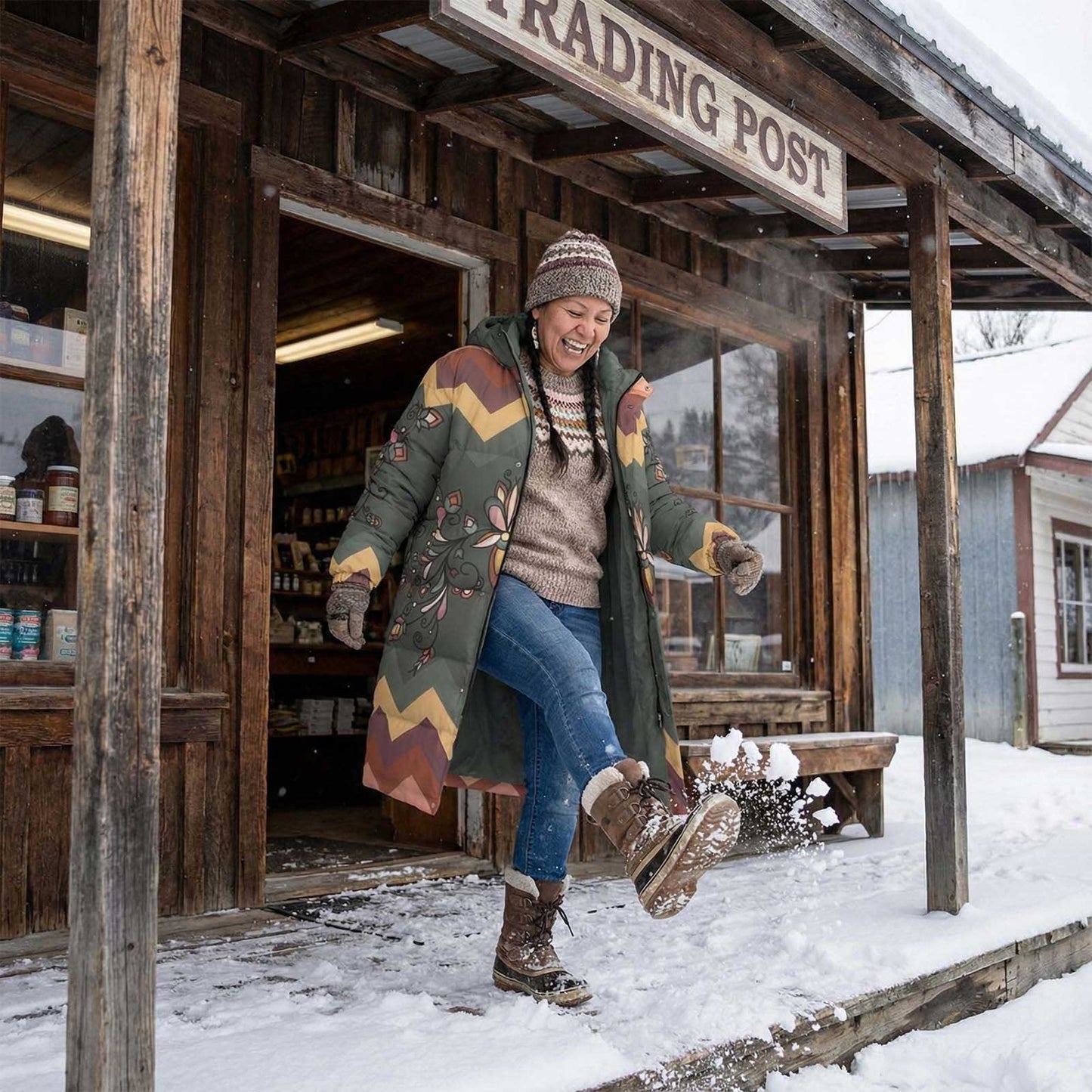 Burn Sky Petals Unisex Long Down Jacket