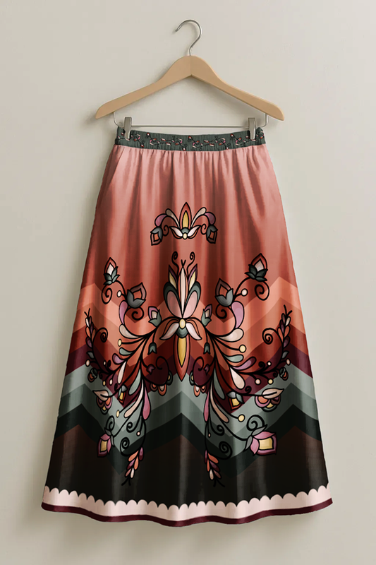 Burnt Sky Petals Skirt