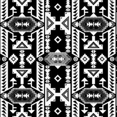 Chiefs Mountain Black and White Fabric