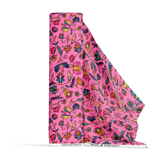 Copper Prairie Petals Pink Fabric