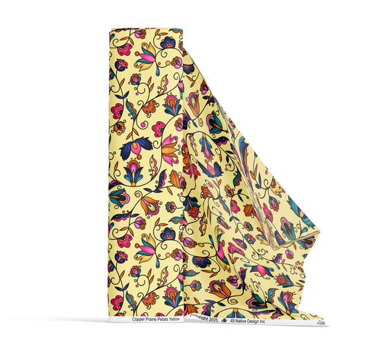 Copper Prairie Petals Yellow Fabric