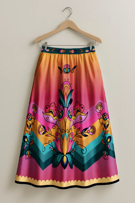 Copper Prairie Petals Skirt