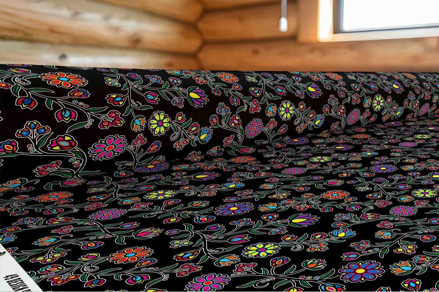 Cosmic Whisper Black Fabric